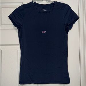 Set Active Airluxe Breathe Fitted Top - Anchor